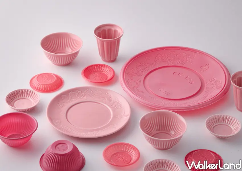 ▲近日大爆紅的安達窯「免丟陶瓷」,將傳統粉紅色的免洗碗盤以陶瓷製作、賦予環保概念。