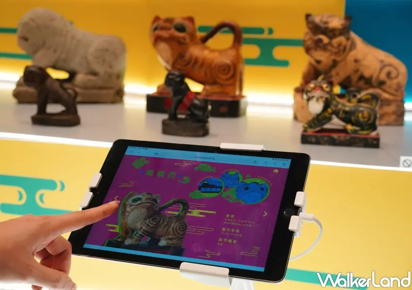 ▲南美館百虎齊發展覽集結超過100尊來自不同廟宇、不同年代的虎爺，帶你認識虎爺背後故事。