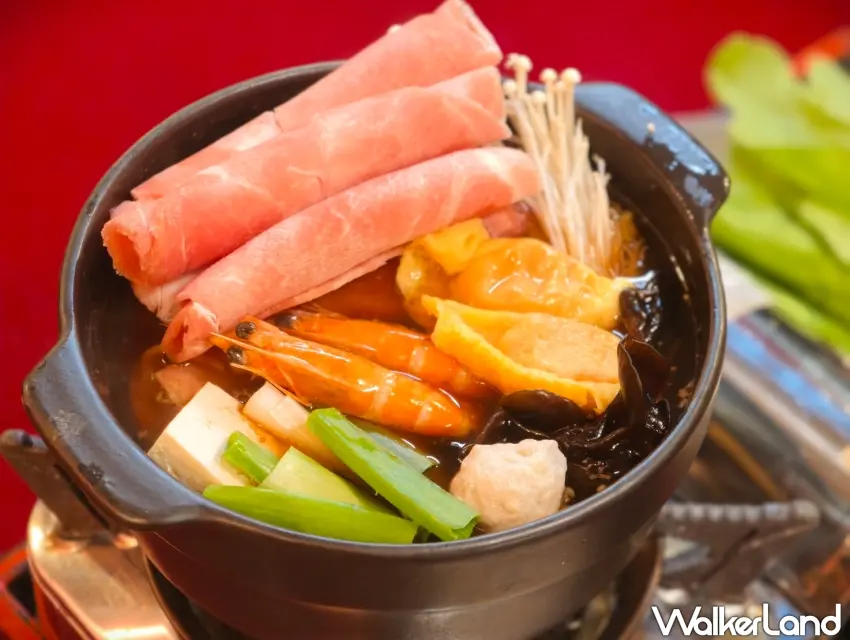 ▲扁魚沙茶鍋擁有豐富的食材,兼顧飲食均衡。(攝影:楊婷雅)