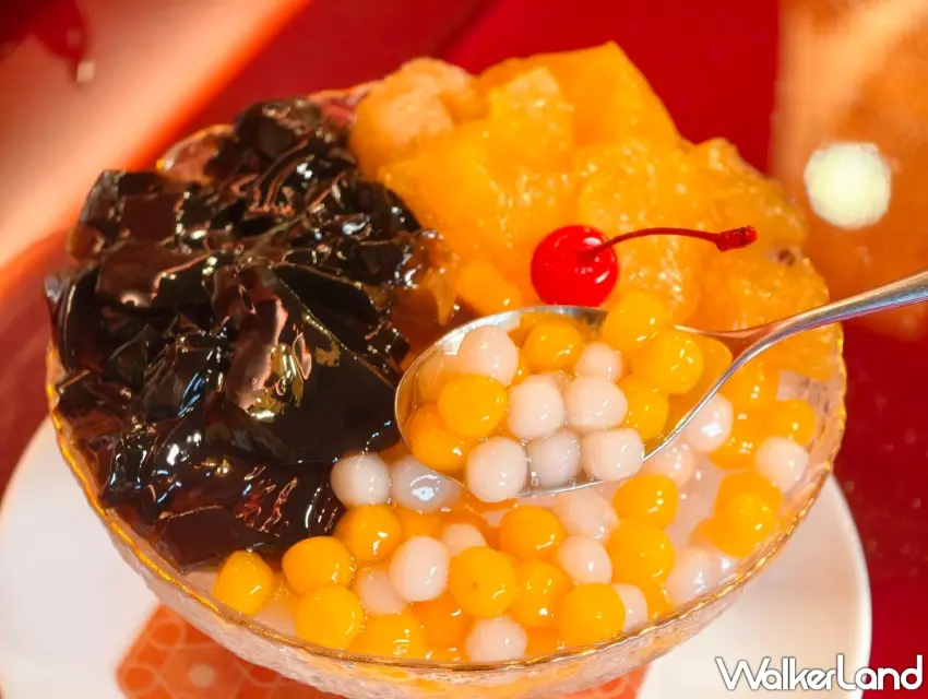 ▲「蜜糖梗粽冰」多重食材交織出清涼爽口的甜味層次。(攝影:楊婷雅)