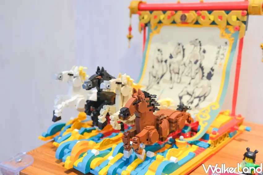 ▲樂高®新年空間提供年節佈置靈感,讓粉絲感受濃厚新春氛圍。(攝影:張人尹)