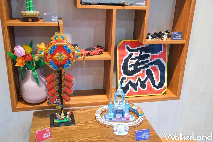 ▲樂高®新春盒組開賣,搭配多款滿額贈品提供粉絲選擇。(攝影:張人尹)