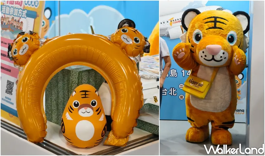 ▲虎航每週兩班直飛福島，在福島物產展中也有擺攤，並推出互動送好禮活動。(攝影：鄭雅之)