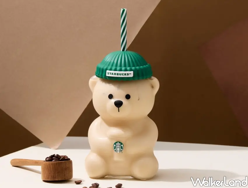 ▲去年11月在北美引發排隊搶買的「星巴克小熊玻璃 TOGO 冷水杯」，將於1/28正式在台灣開賣。