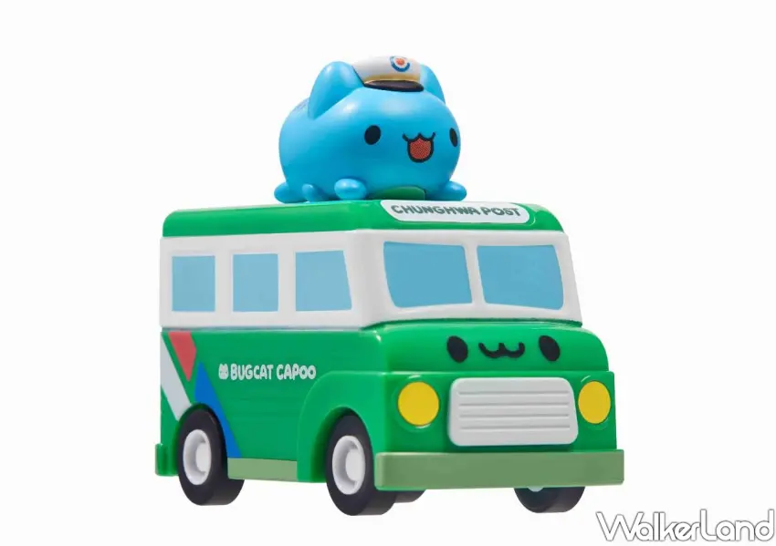 ▲中華郵政X貓貓蟲咖波第二波推出超萌迴力車。