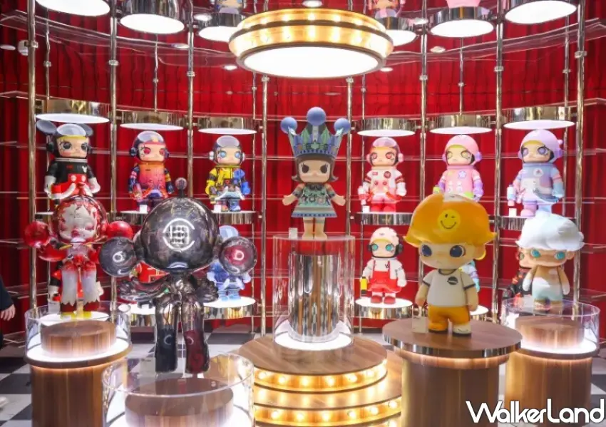 ▲2026台北燈節西門町燈區找來泡泡瑪特燈聯名，預計有LABUBU、Molly、星星人等人氣角色現身。此圖為泡泡瑪特角色示意圖，非活動現場照片。(攝影：張人尹)