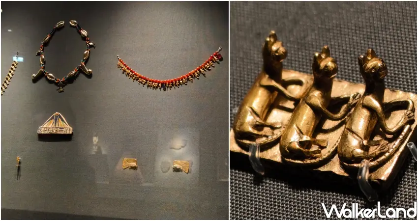 ▲珠寶飾品對於古埃及來說是權力和地位的象徵,也有驅邪避災功用。(攝影:鄭雅之)