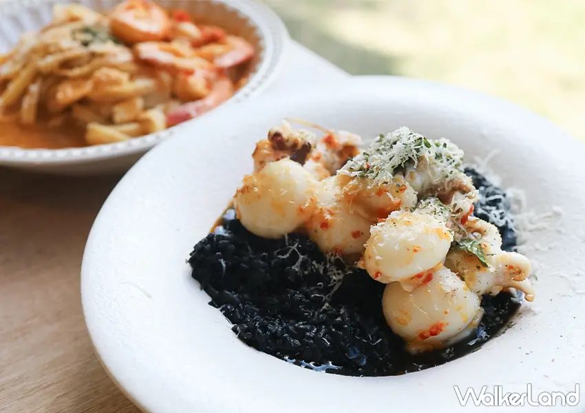 ▲桃園景觀餐廳爆紅!龍潭美食推薦 The畔 cafe&dining 湖景第一排超美,純白系建築超好拍。