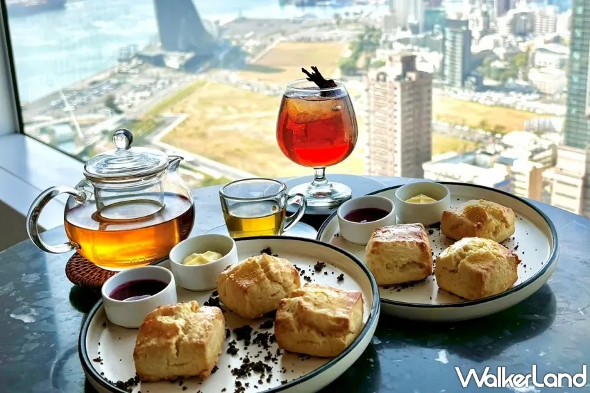 ▲在 25 樓飛裊茶軒享受精緻雙人下午茶，為追星之旅增添悠閒氛圍。 圖／易遊網提供；窩客島整理