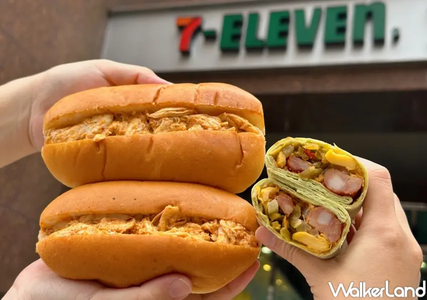 ▲7-11全新香菜風味辣醬雞肉堡、香菜風味嘎香腸ㄟ捲餅，主打濃厚香菜味。