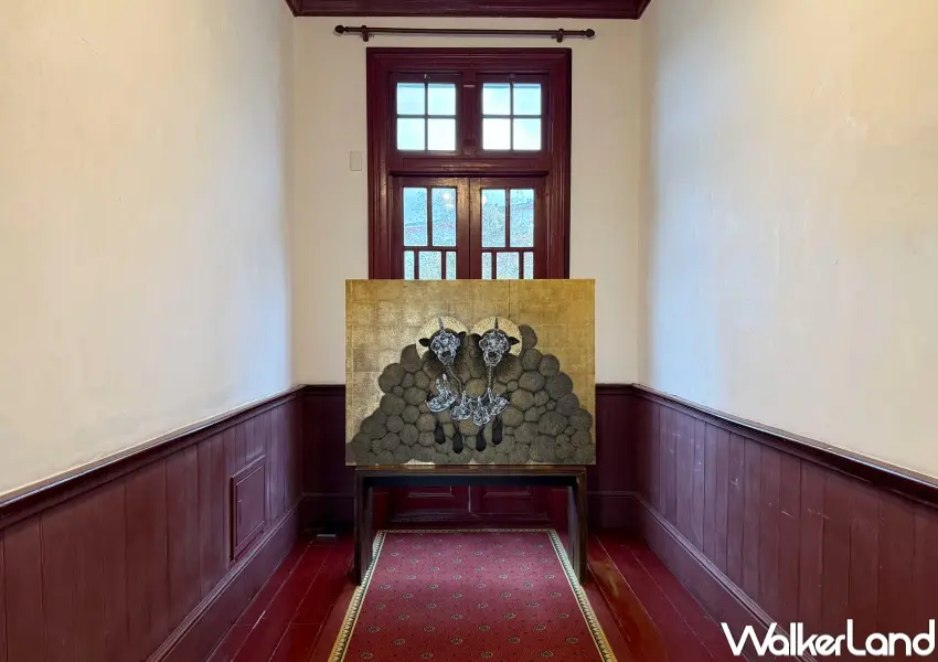 ▲圓山站免費展覽！展覽涵蓋圓山別邸2層樓空間，作品搭配古蹟建築呈現獨特氛圍。(攝影：鄭亦庭)