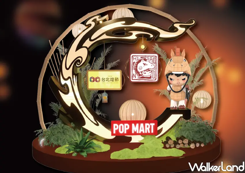 ▲2026台北燈節 西門町展區有Baby Molly、LABUBU、SKULLPANDA、DIMOO打、Hirono小野和星星人裝置燈飾。