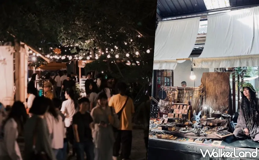 ▲魔法車站集結各國創作者,重現泰國美功車站般的魔幻市集風景。 圖/屾屾市提供;窩客島整理