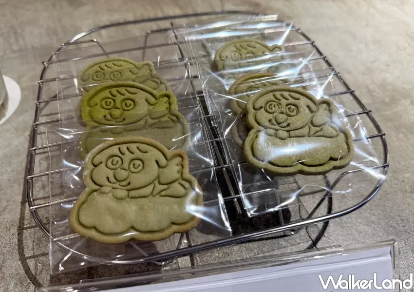 ▲中山區不限時咖啡廳為這次展覽推出展期限定套餐,狗狗角色造型餅乾超可愛。(攝影:鄭亦庭)