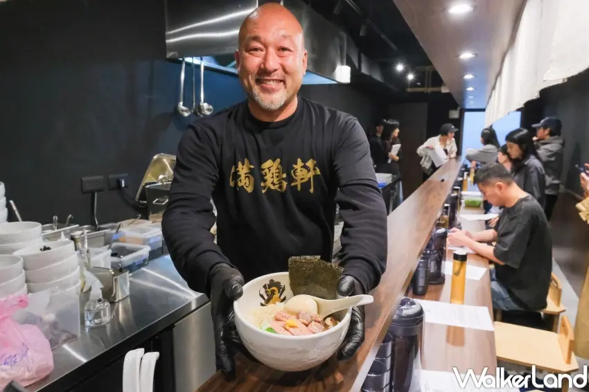 ▲麵魚與滿雞軒同步進駐中山老宅，東京錦糸町百名店雙品牌同時登台，成為台北拉麵圈新話題。（攝影：張人尹）