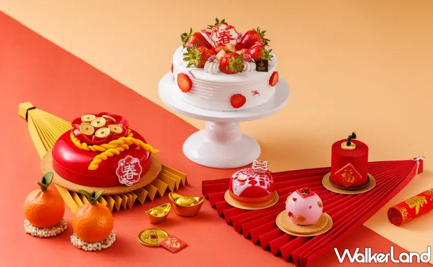 ▲JR 東日本大飯店台北點心房主廚黃伯欽推出一系列新春與草莓季節限定甜點。圖／JR 東日本大飯店台北提供；窩客島整理