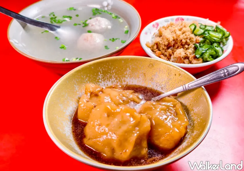 ▲高雄老字號肉圓店「三塊厝肉圓嫂」已有80年歷史。（美食好芃友提供）