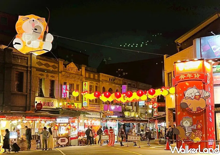 ▲2026台北年貨大街和白爛貓聯名，隨處可見白爛貓騎著馬的可愛造型。