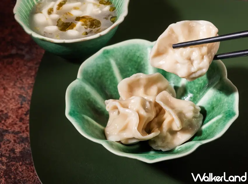 ▲雲錦中餐廳芹香鱈魚水餃，榮獲500盤美味評鑑肯定。圖／台北君悅酒店提供；窩客島整理