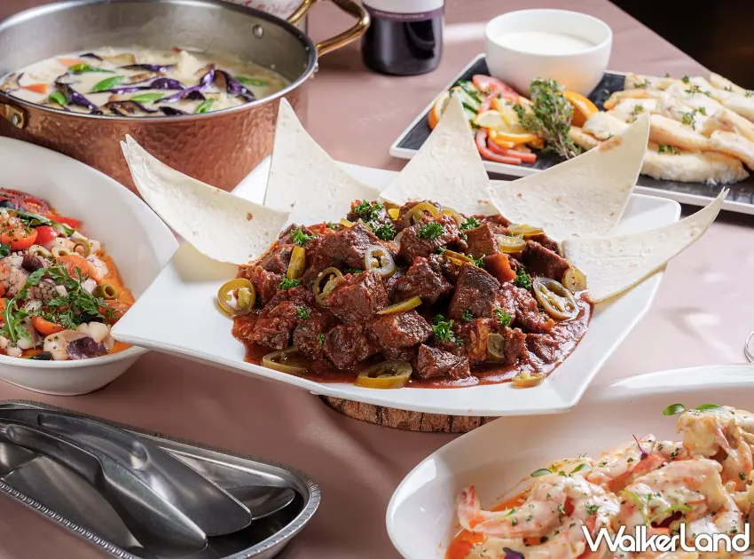 ▲歐風館春季異國料理,讓賓客品嚐異國美食,用味蕾就能環遊世界。 圖/大倉久和大飯店提供;窩客島整理