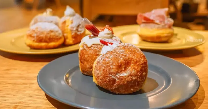鳥取丸由百貨TRUFFLE DONUT，必吃生甜甜圈松露口味，高雄也有。