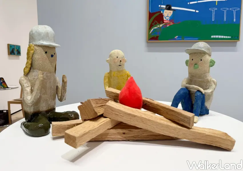 ▲台北免費展覽推薦！內湖白石畫廊《日常小劇場》到2/13免門票參觀，2位藝術家一次展出。(攝影：鄭亦庭)