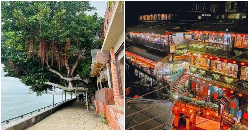 ▲全台特色老街風格各異，想看山海風景也能一次滿足！不論是淡水的遼闊海景還是九份的神祕山城，都能感受台灣的地景魅力。