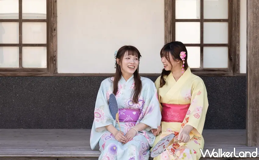 ▲入住旅客可換穿經典浴衣，在日式園區內拍出充滿質感的度假美照。圖／綠舞國際觀光飯店提供；窩客島整理