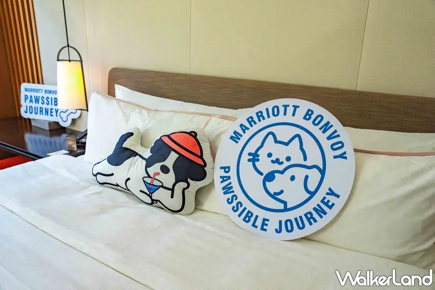 ▲「Pawssible Journey」主題視覺，為毛孩友善房型增添可愛吸睛的設計細節。 圖／大溪笠復威斯汀提供；窩客島整理