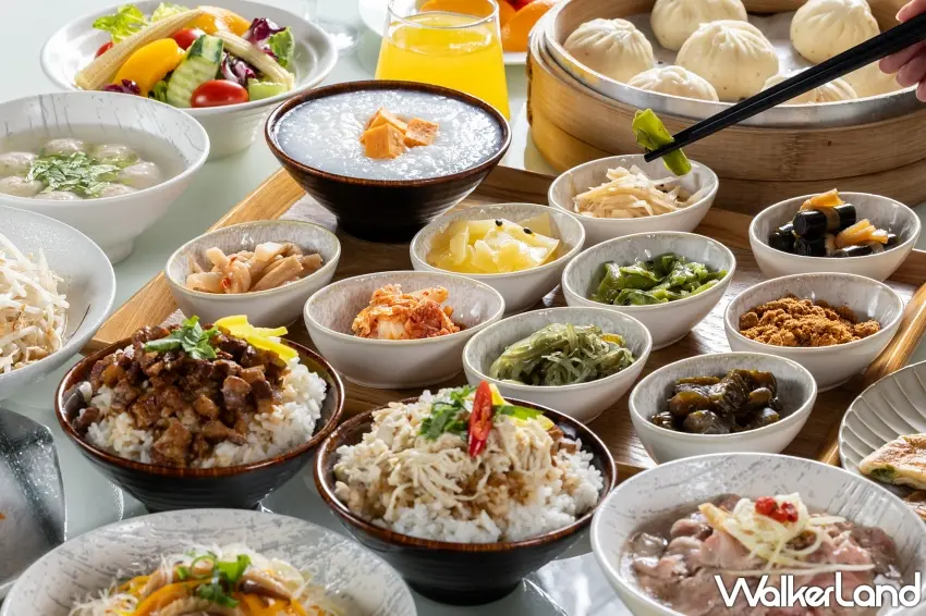 ▲桃園高爾夫俱樂部．悅華大酒店陽光咖啡廳自助式早餐提供多款經典台式料理與現煎熱食。圖／桃園高爾夫俱樂部．悅華大酒店提供；窩客島整理