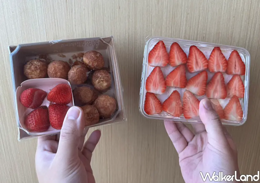 ▲大全聯草莓季限定「焦糖草莓泡芙」、「草莓奶醬蛋糕」登場。