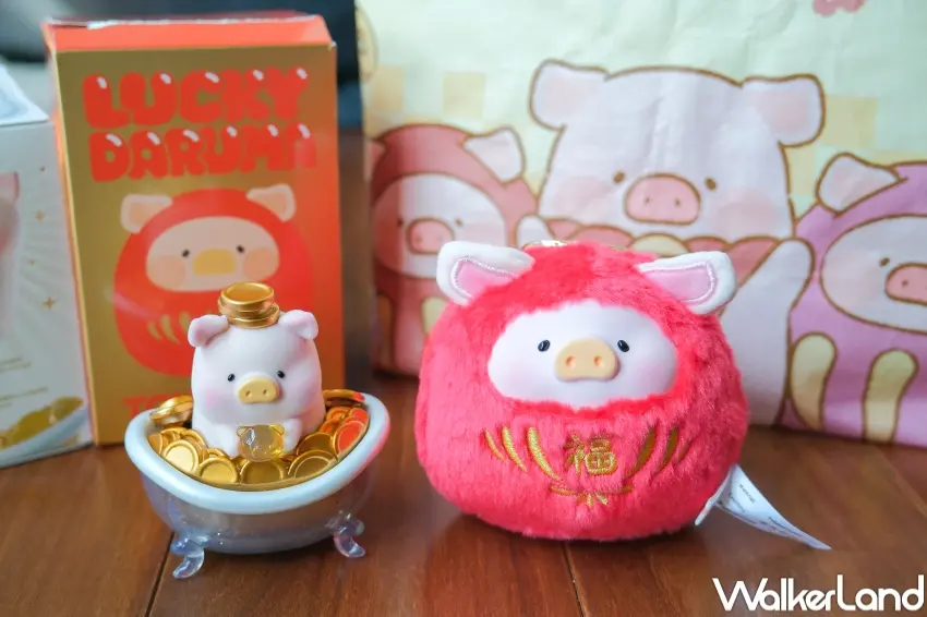 ▲TOYZEROPLUS 攜手全家便利商店推出罐頭豬LuLu 福袋與盲盒，新年話題一次到位。（攝影：張人尹）