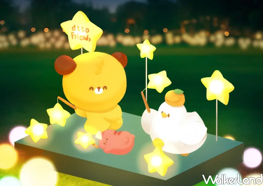 ▲dtto friends 角色在三民樂園中共打造十座燈飾。