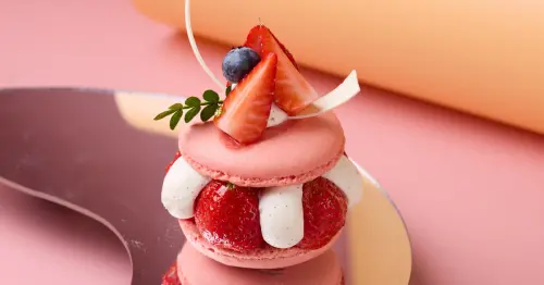 漢來美食草莓季來了！草莓昭和布丁 草莓可頌領軍，點數抽獎送不停。