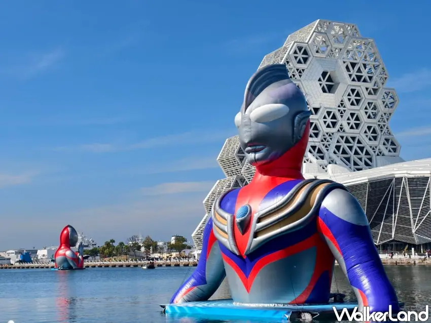 ▲「2026高雄冬日遊樂園」於愛河灣盛大開幕，今年以「超人力霸王」為主題。（美食好芃友提供）