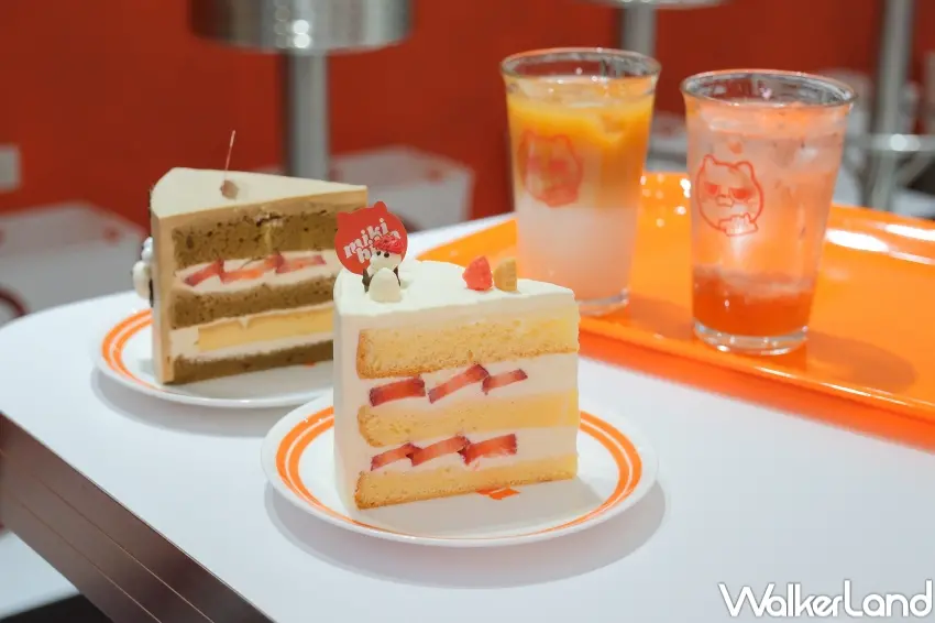 ▲mikibika 提供多款飲品搭配蛋糕很剛好，包含拿鐵、氣泡飲與奶茶等。（攝影：張人尹）