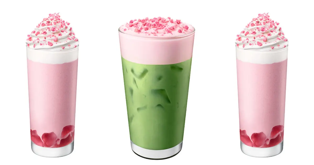 星巴克草莓星冰樂搶先喝！超萌貓咪吐司、櫻花外帶杯必收藏。