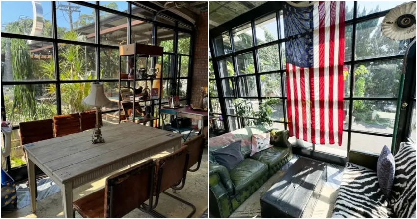 ▲戶外綠意是「Binma Area 134」最奢侈的裝潢！通透的光影空間搭配充滿年代感的復古傢俱，慵懶又愜意的度過假日午後。