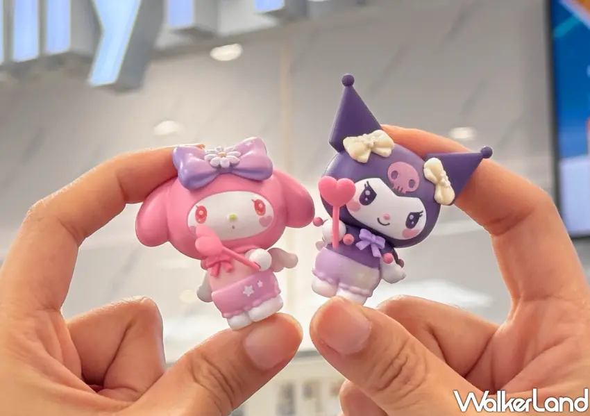 ▲美樂蒂與酷洛米化身愛神丘比特，吸睛磁吸設計可自由吸附，是情人節最療癒的 229 元桌上風景。