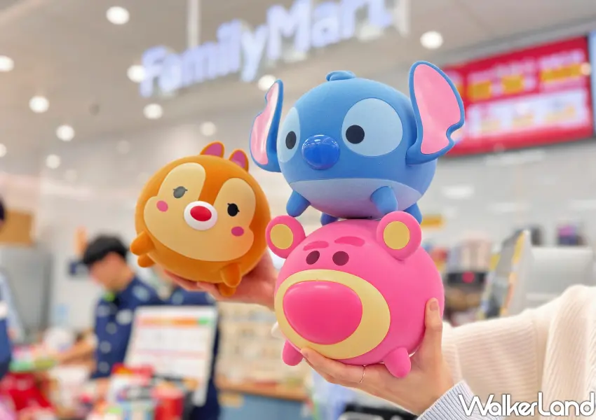 ▲超人氣迪士尼 Tsum Tsum 植絨造型桶，內含水果軟糖。吃完還能當質感收納桶，過年送給小朋友絕對討喜。