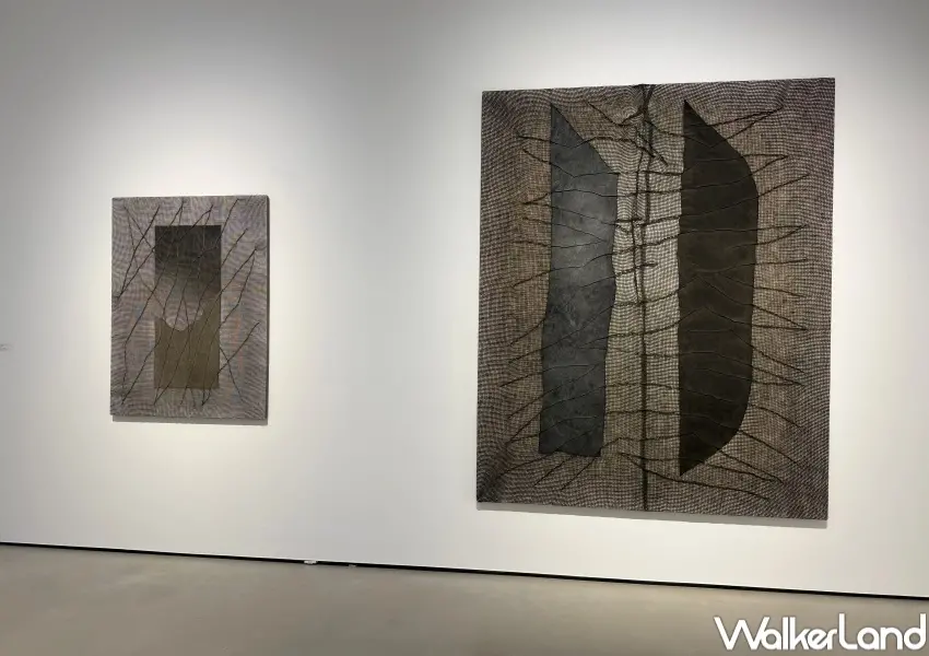 ▲台北免費展覽推薦！白石畫廊台北展出《前川強個展：1960－至今》，呈現跨越半世紀的具體派藝術。(攝影：鄭亦庭)