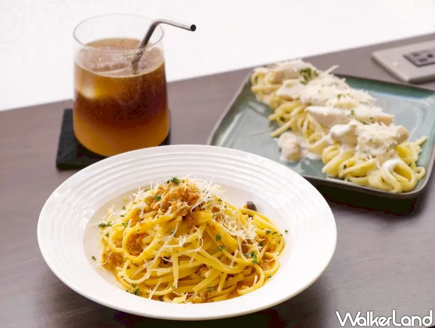 ▲ 「NOBUT CAFE」雖然定位為咖啡館，但提供的餐點多元，包含數款風味義大利麵。（攝影：楊婷雅）