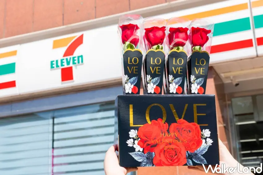 ▲統一企業集團推出進口空運玫瑰花，單支199元，粉絲可於2/12-2/14到7-ELEVEN指定門市購買，春節期間送花禮也很方便。