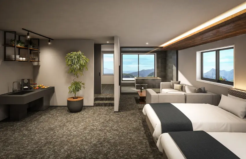 ▲適度的寬敞與恰到好處的奢華感，特別適合家庭旅遊或好友團體入住。