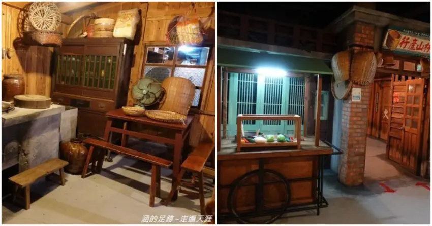 ▲「虎牌米粉那個年代觀光工廠」完美還原 1970年代的台灣街景,從充滿生活感的古早灶腳,到路邊停靠的木製麵攤餐車,每一個角落都充滿濃厚復古感。