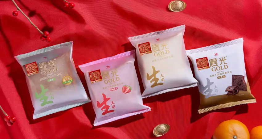 ▲晨光GOLD生土司系列質地柔軟、口感Q彈。