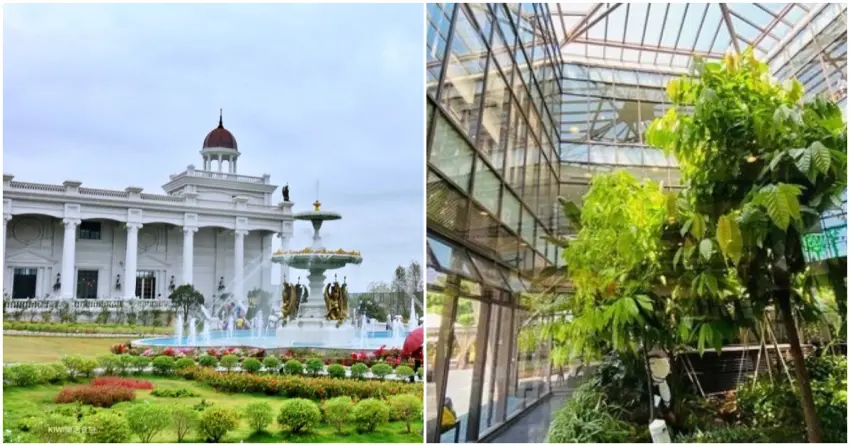 ▲從「佐登妮絲城堡」的巴洛克式白色建築,到「77 巧克力共和國」的溫室可可樹,不同風格的觀光工廠等你來體驗。