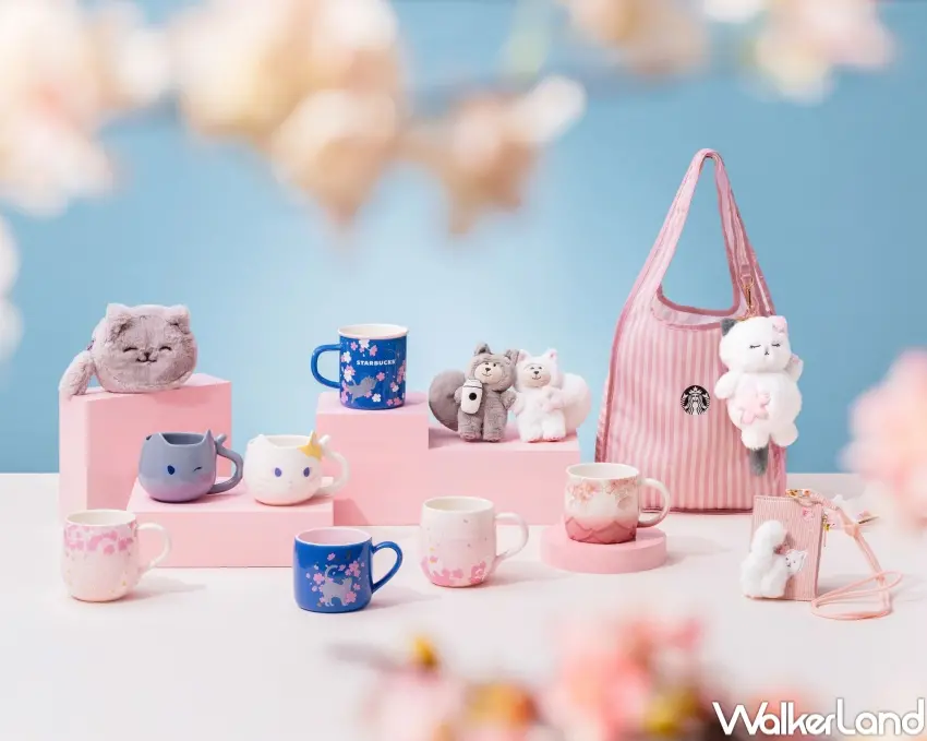 ▲星巴克貓之日推出貓貓周邊、貓貓杯套，貓咪造型吐司等。
