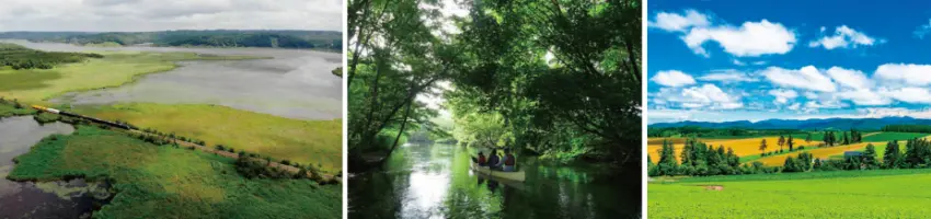 ▲天數為4天3夜，可體驗源流獨木舟，同時會經過拼布之丘，觀賞美瑛的彩色丘陵。