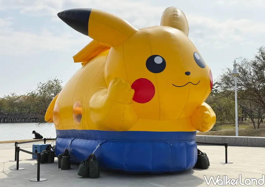 ▲Pokémon GO Tour台南共有3大巨型皮卡丘造型氣球打卡點出沒。